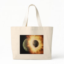 Space Collision Tote Bags