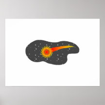 Space Comet Print
