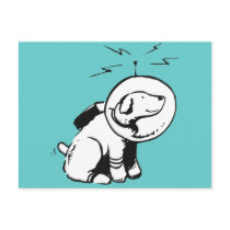 Space Dog Post Card