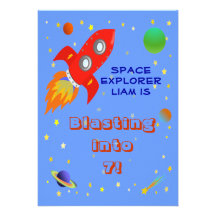 Space Explorer 5x7 Invitation