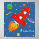 Space Explorer Personalized Poster