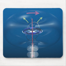 Space field tori around a turning gyroscope. mouse pads