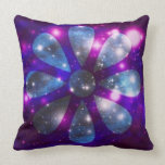 Space flower inspirational Pillow