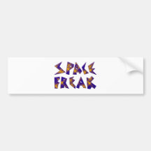 space freak auto sticker