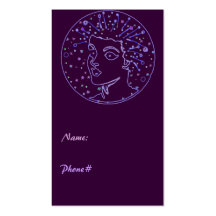 Space Girl Hair Stylist Business Card