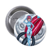 Space Girl Pin