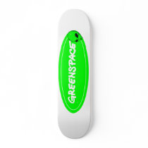 Space Greenspace logo Custom Skate Board