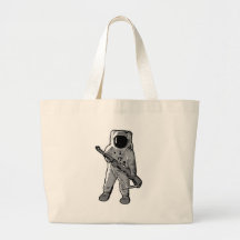 Space Marine - Astronaut with a Rifle Canvas Bag
