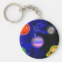 Space Painting Keychain
