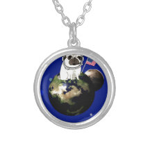 space pug pendant