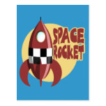 Space Rocket Post Card