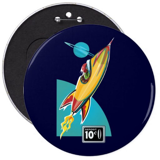 Space Rocket Ride Buttons