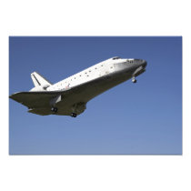 Space shuttle Atlantis approaching Runway 33 2 Photo Art