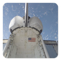 Space Shuttle Discovery 13 Square Stickers