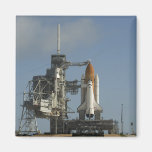 Space Shuttle Discovery sits ready 2 Refrigerator Magnet