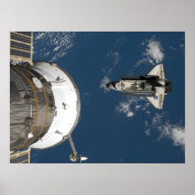 Space Shuttle Endeavour & ISS Poster