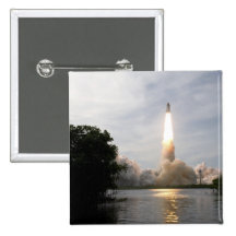 Space Shuttle Endeavour lifts off 4 Pinback Button