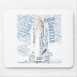 Space Shuttle in Tagxedo Mouse Pads