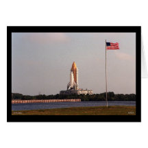 Space Shuttle Launch Prepartion Greeting Cards