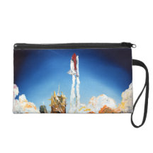 Space Shuttle Launch Wristlet Purse