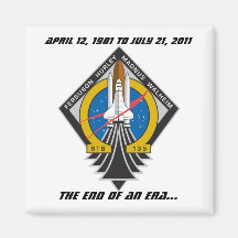 Space Shuttle Program Commemorative Magnet