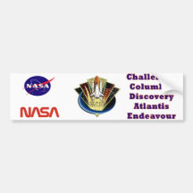 Space Shuttle Program Commemorative Patch Bumper Stickers