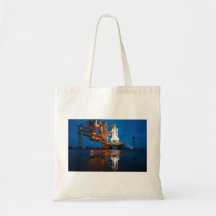 Space Shuttle Ready For Launch Canvas Bags
