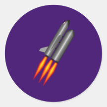 Space Shuttle Runde Aufkleber