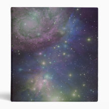Space, stars, galaxies and nebulas 3 ring binders