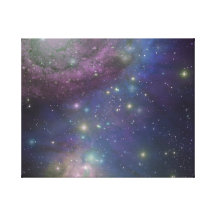 Space, stars, galaxies and nebulas gallery wrap canvas