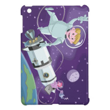 space walk astronaut couple having tea iPad mini cases