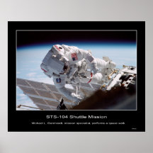 Space walk - STS-104 Shuttle Mission - 2001 Posters