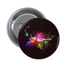 Space Wings: Vector Art: Button