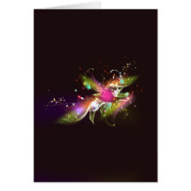 Space Wings: Vector Art: Greeting Card