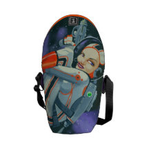 "spacegirl" messenger bags