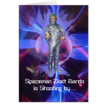 Spaceman Halloween Card