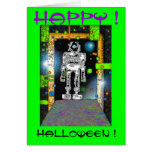 SPACEMAN RoBoT HALLOWEEN CARD