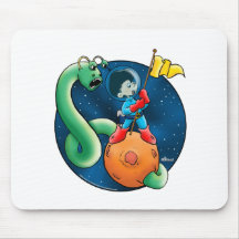 Spaceman & Worm Mousepads
