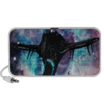 spaceship black speaker system