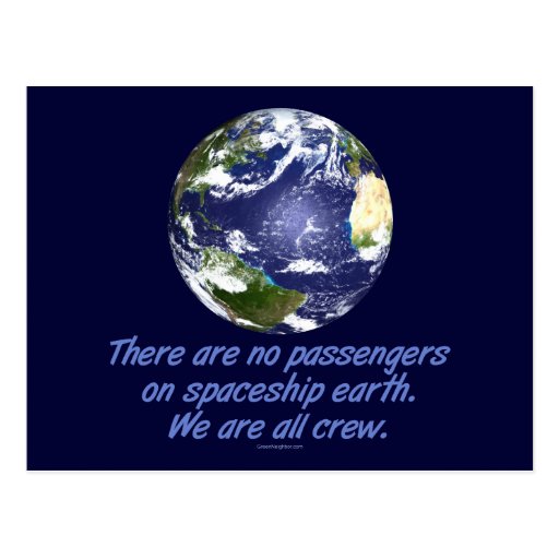 Spaceship Earth, Environment Post Card