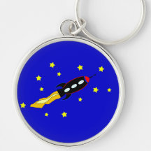 Spaceship Keychain