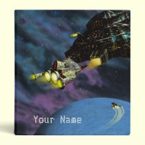Spaceships Binder with Your Name binders