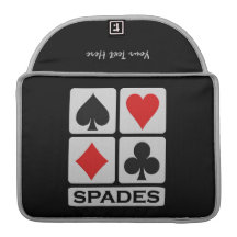 Spades Player custom MacBook sleeve Sleeves For MacBooks