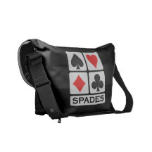 Spades Player custom messenger bag
