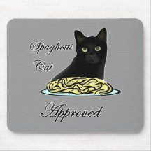 Spaghetti Cat Approved Mouse Pads