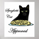 Spaghetti Cat Approved Print