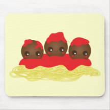 Spaghetti & Meatballs Mouse Pad