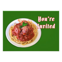 Spaghetti & Meatballs You're Invited