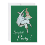 SPAGHETTI PARTY,ITALIAN KITCHEN red dinner, brunch invitations