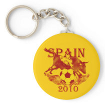 Spain 2010 car keychain for Espana La Roja fans